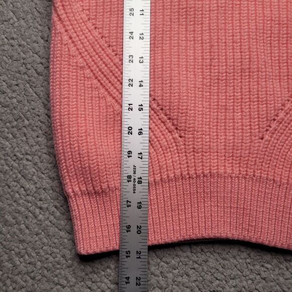 Banana Republic Sweater Womens Small Pink Wool Knit Chunky Crewneck Minimalist - Picture 7 of 7